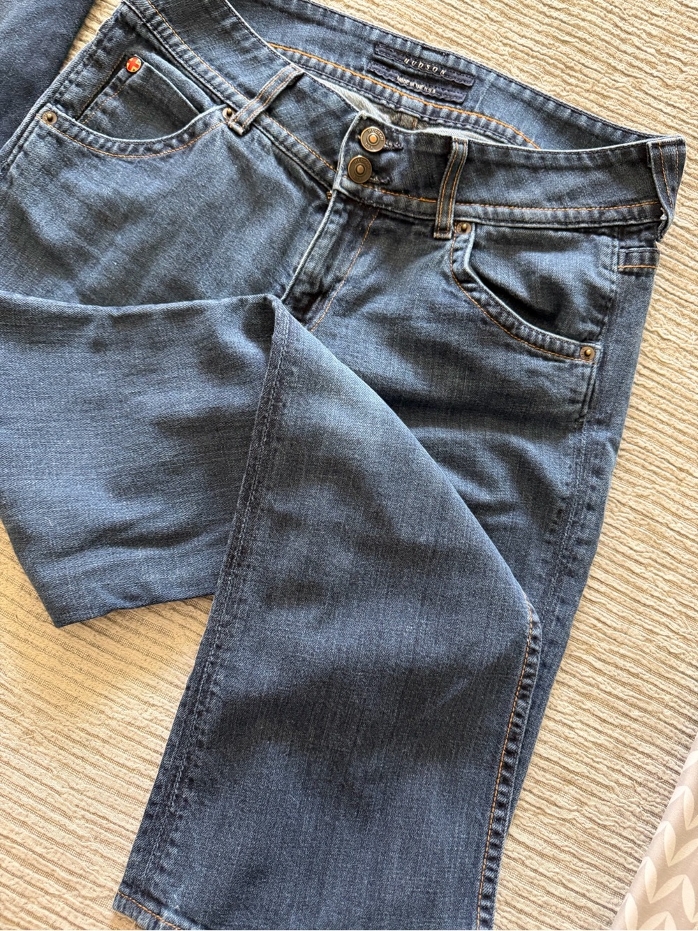 Hudson Jeans Women's Boot Cut Jeans in Dark Blue Denim